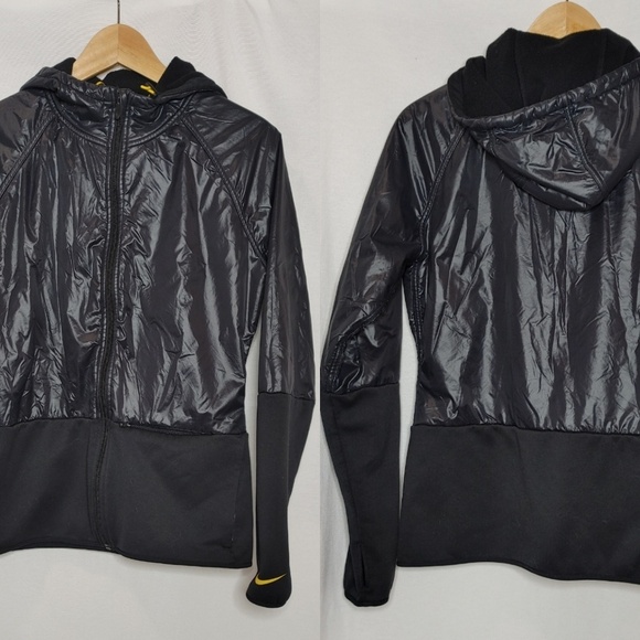 Nike Therma Fit Live Strong Full Zip Hooded Jacket Black 582886-010 M - Picture 1 of 10